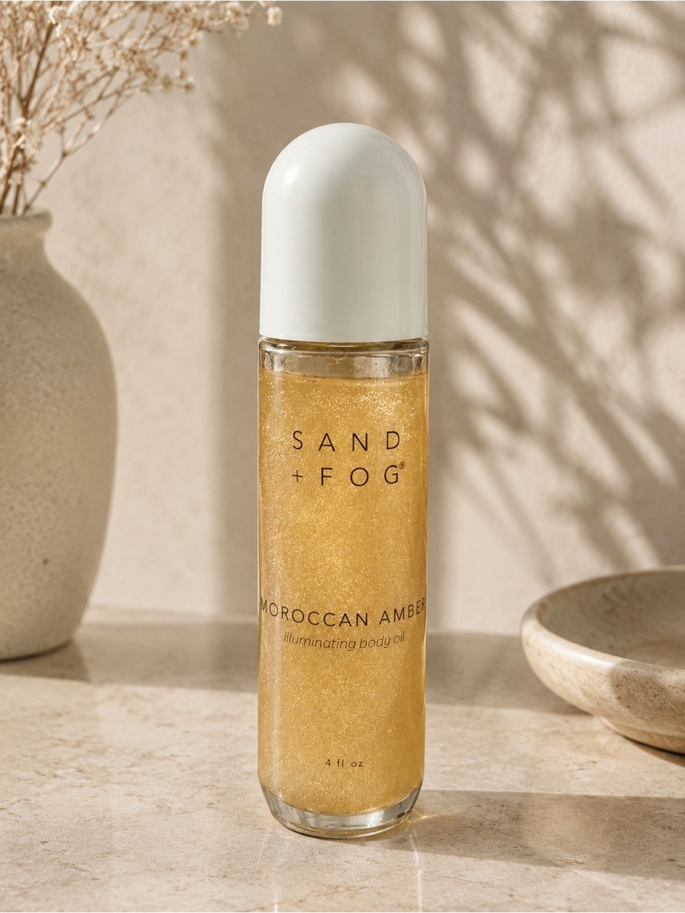 Sand + Fog Moroccan Amber Illuminating Body Oil 4OZ